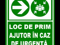 Placuta pentru loc de adunare in caz de urgenta la drepata